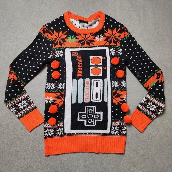 Nintendo Sweaters - Nintendo NES Classic Ugly Christmas Sweater